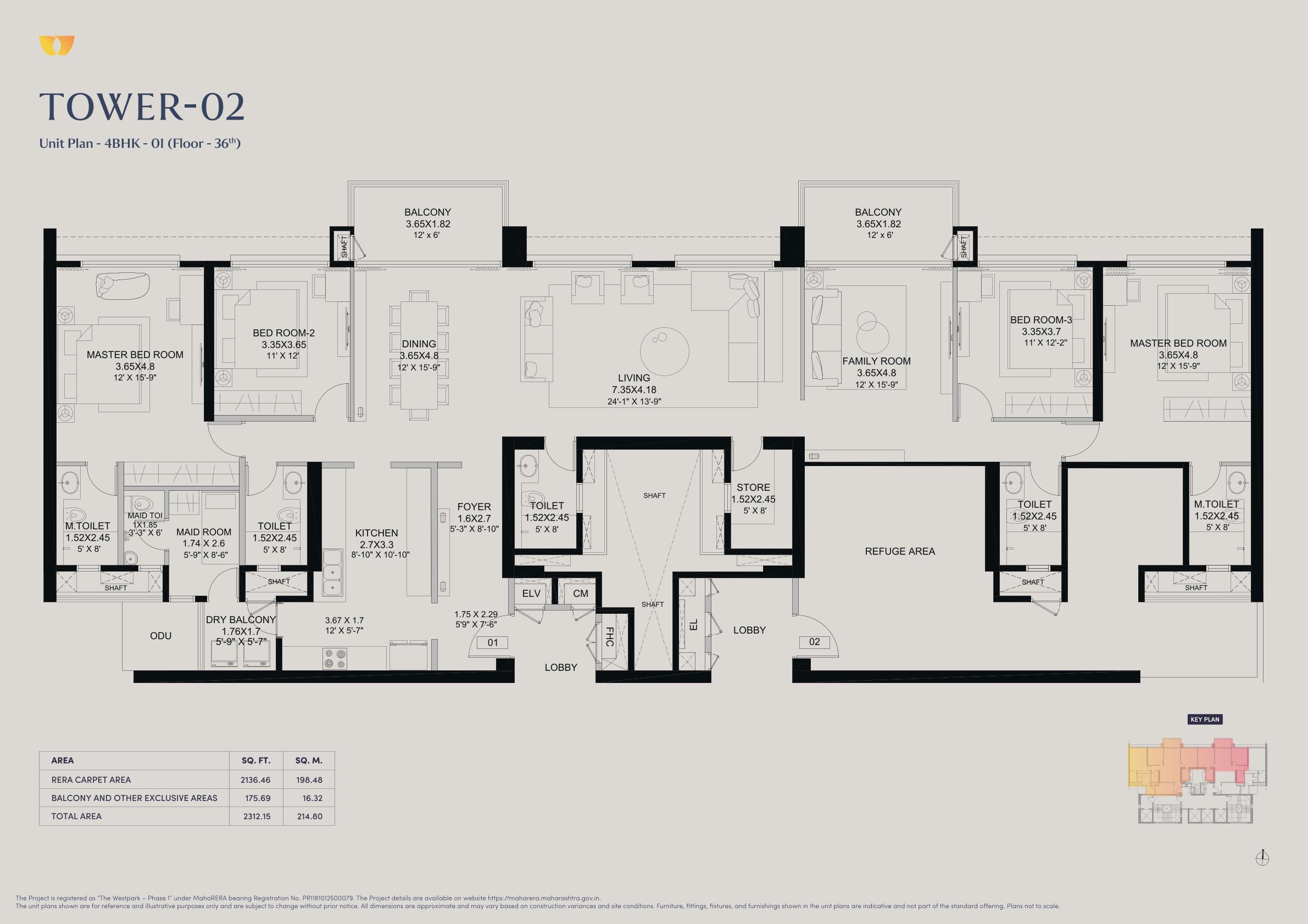 4 BHK Floor Plan